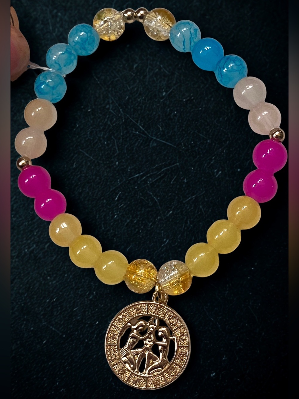 GEMINI ♊️ RUBY REYNA’s limited edition zodiac glass beaded bracelet